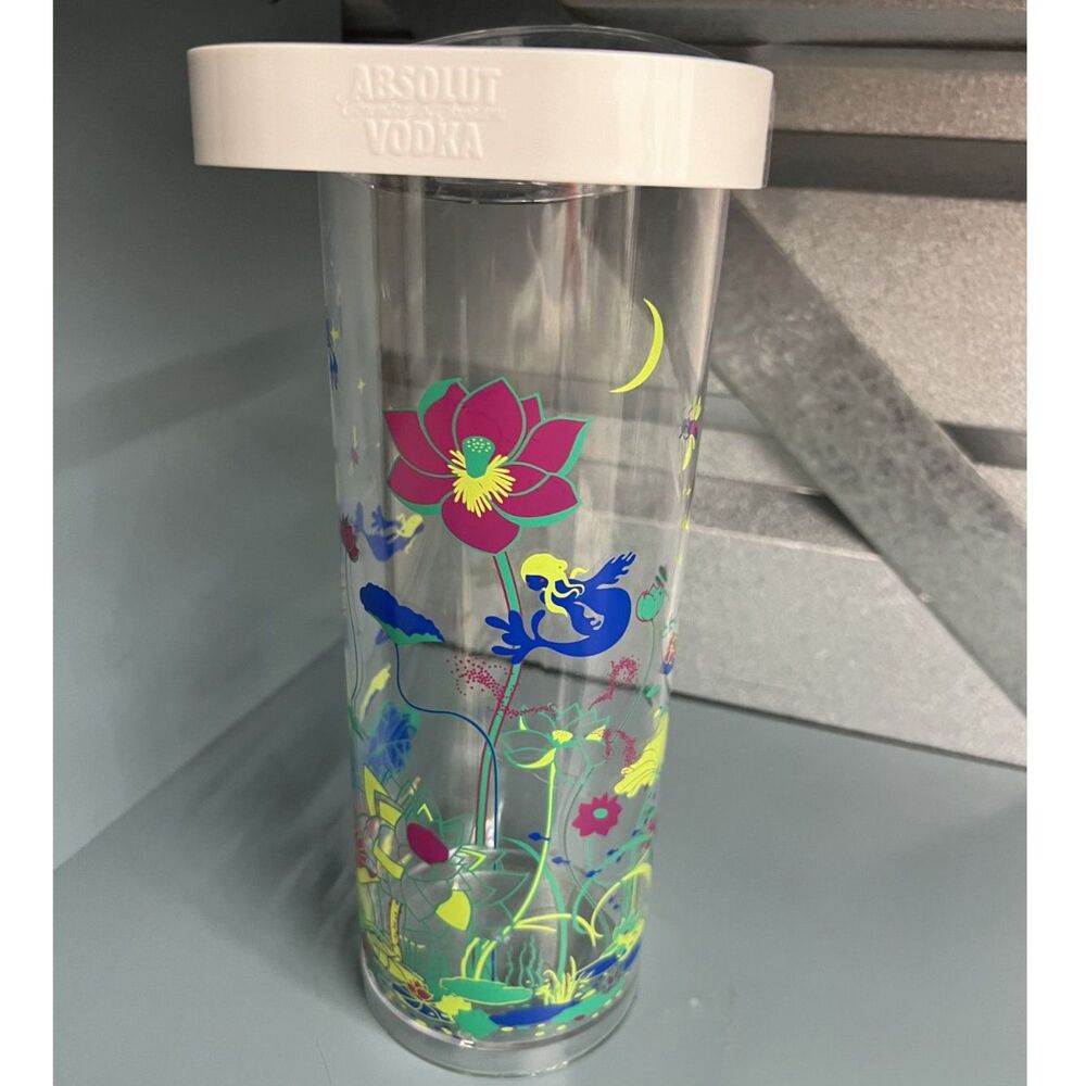 Chiho Aoshima Absolut Vodka Drink Pitcher Limited Edition Floral Mermaid w/ Lid